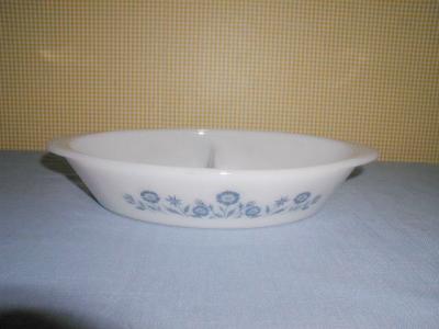 Vintage Pyrex Divided Casserole Dish Glasbake Divided Casserole