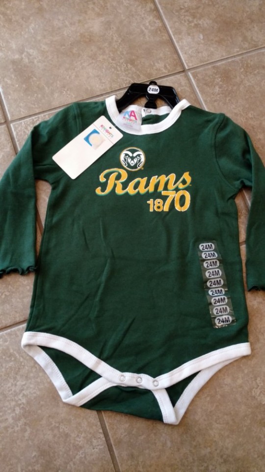 rams baby onesie