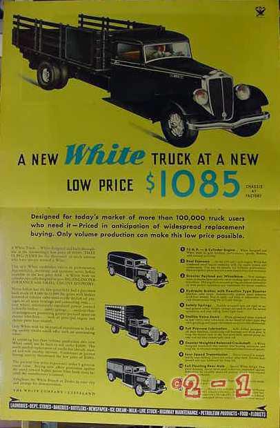 eBlueJay: White Truck Company 1934 Cleveland Ohio 701 702 Trucks ...