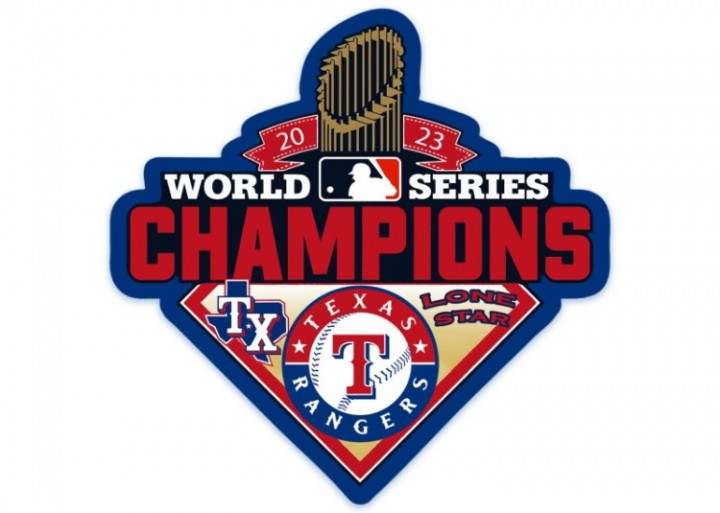 Texas Rangers 2023 World Series Champions Decal / Sticker