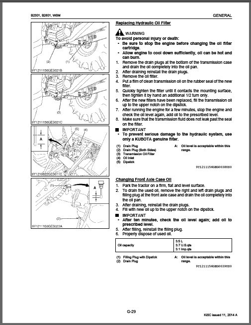 eBlueJay: Kubota B2301 B2601 Tractor WSM Service Workshop Manual on a CD