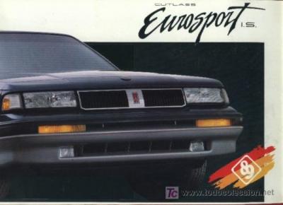 eBlueJay 1989 GM CUTLASS EUROSPORT I.S. COLOR SALES BROCHURE MEXICO ORIGINAL SPORTY